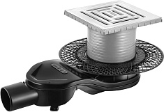 BERGES Wasserhaus Душевой трап Platz Uno 150 090170 хром матовый